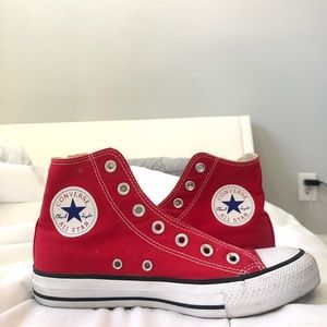 Red HighTop Converse